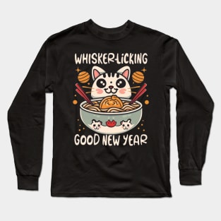 Whisker-Licking Good New Year Long Sleeve T-Shirt